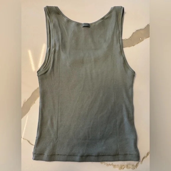 SKIMS Cotton Ribbed Tank - Mineral - Picture 2 of 4